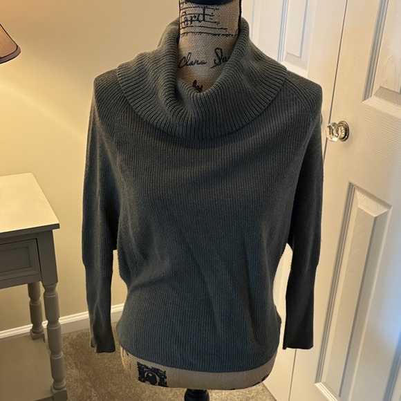 Army Green Cowl Neck Women Sweater - Picture 1 of 2